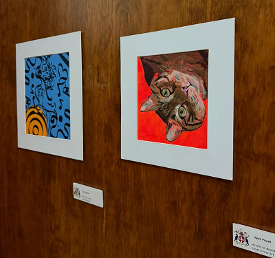 Student artwork on display